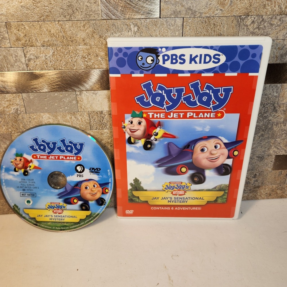 Jay Jay the Jet Plane Jay Jay's Sensational Mystery DVD 2006 PBS Kids 6 Stories